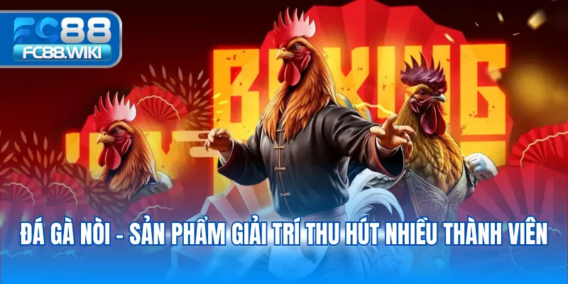 Đá gà nòi - Sản phẩm giải trí thu hút nhiều thành viên