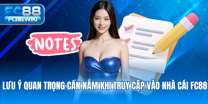Lưu ý quan trọng cần nắm khi truy cập vào nhà cái FC88